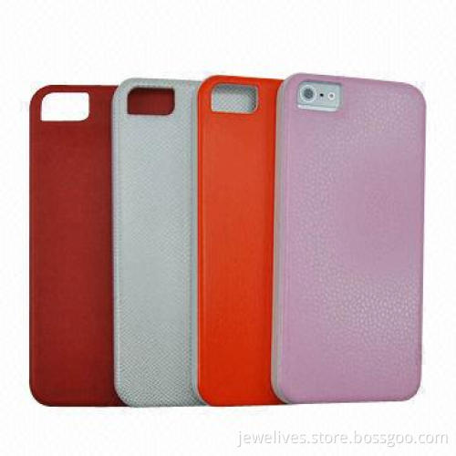 Leather Coated PC Covers for iPhone 5S